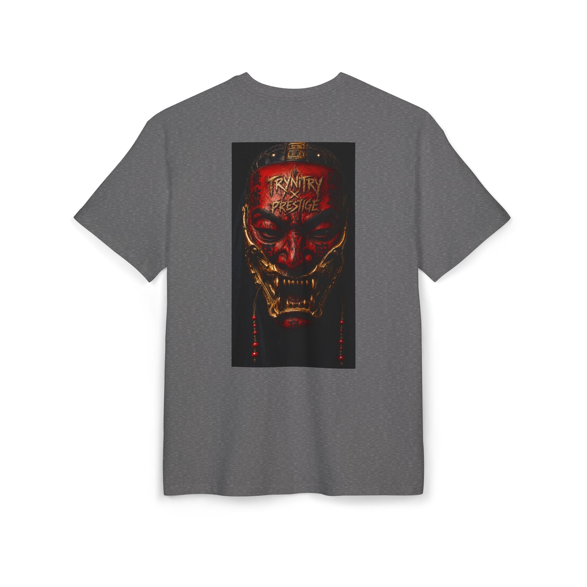 Horror Mask Graphic Tee — "Trynity x Prestige" Oversized Streetwear