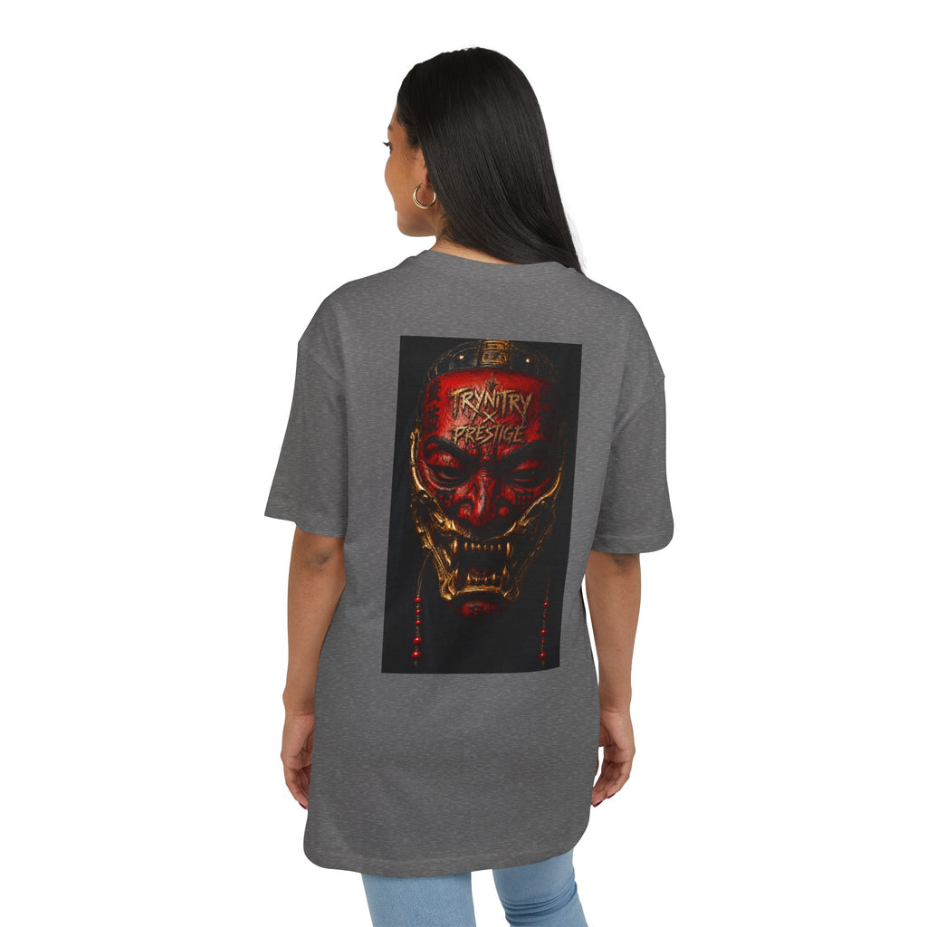Horror Mask Graphic Tee — "Trynity x Prestige" Oversized Streetwear