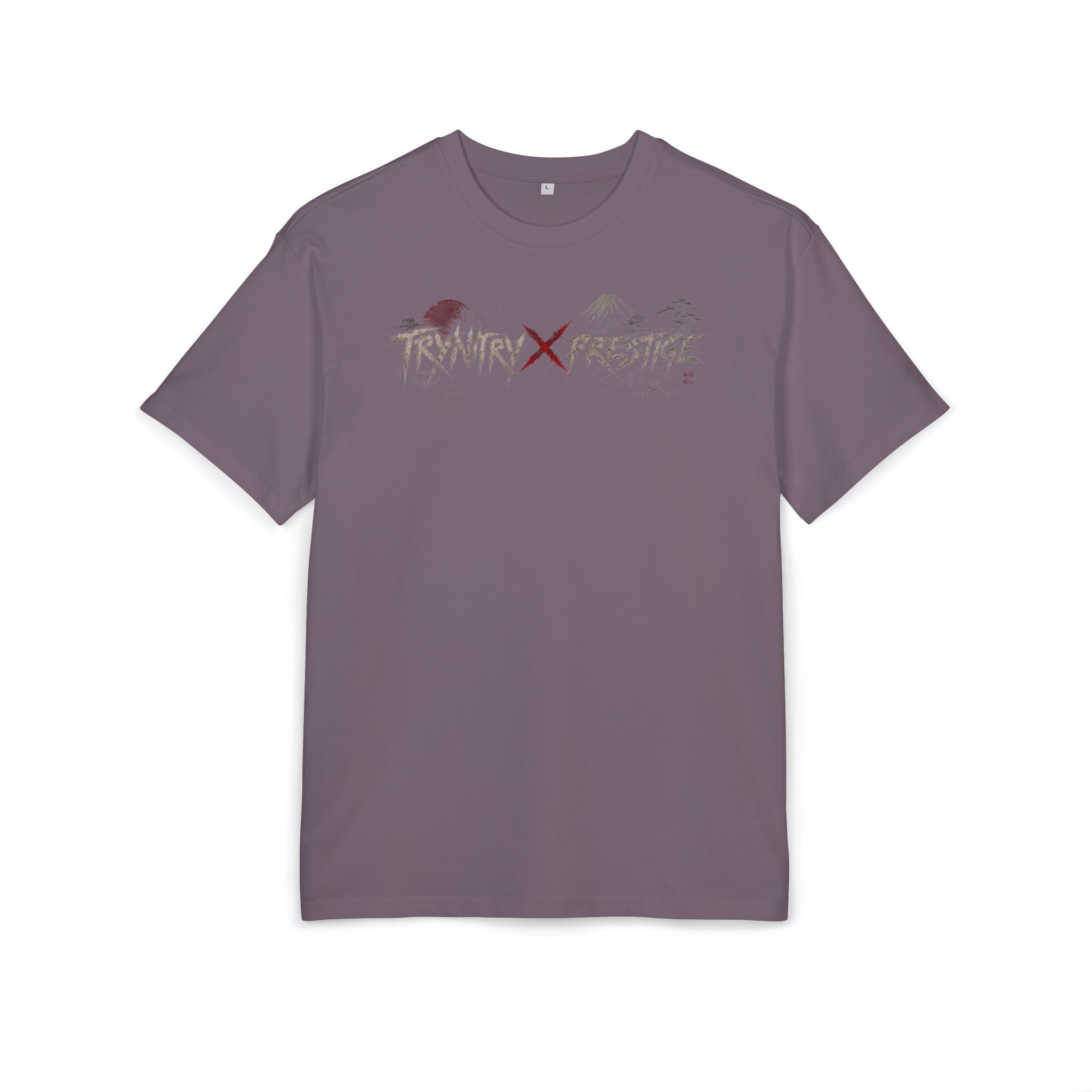 Oversized Tee — 'Trynity x Prestige' Graphic Back Print Samurai Woman