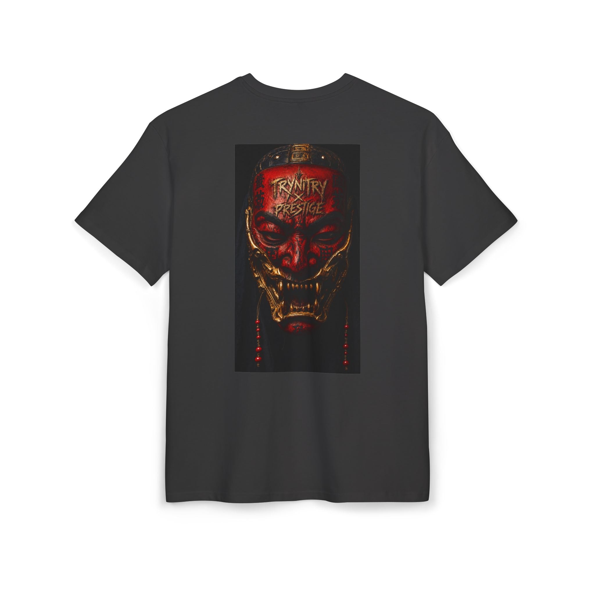 Horror Mask Graphic Tee — "Trynity x Prestige" Oversized Streetwear